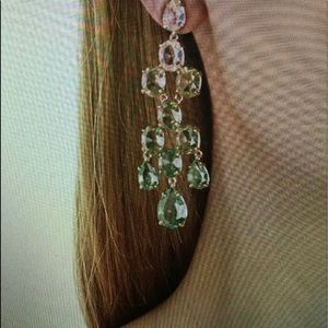 NWT BCBG Stone Green Fashion Earrings Origin$68.00